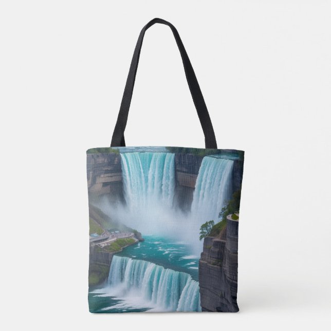 "Nature’s Wonder, jetzt in deinen Händen" Tasche (Rückseite)