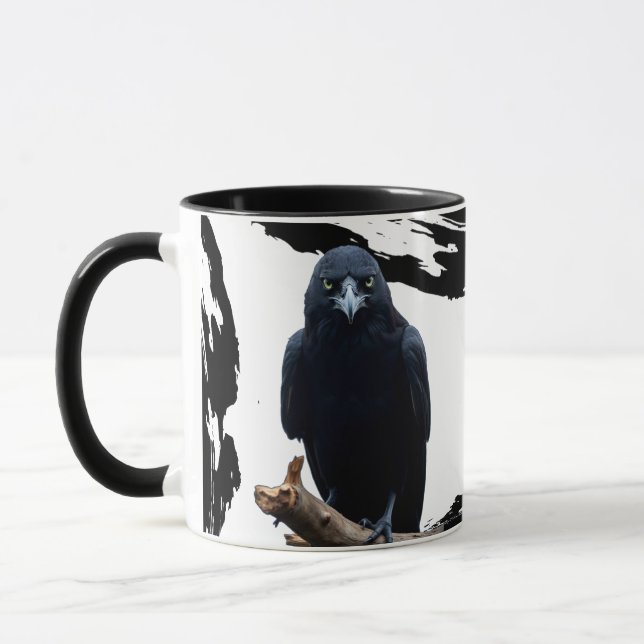 Nature sauvage Crow-Raven Coffee Mug (Gauche)