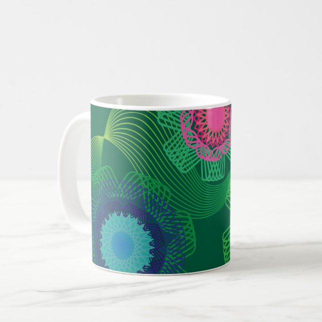 Nature Shapes and Lines Patterns  Kaffeetasse (Vorderseite Links)