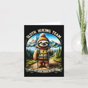 Nature Sloth Wanderteam Wir kommen dorthin, wenn w Karte
