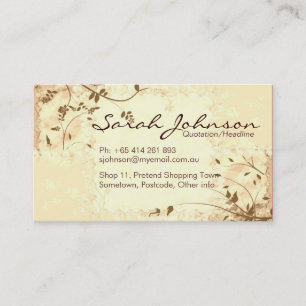 Nature Softness Business Card Visitenkarte