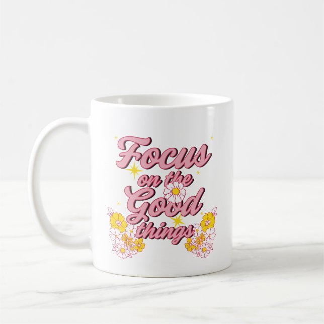 Nature Soul Slogan | Konzentration auf die guten D Kaffeetasse (Links)