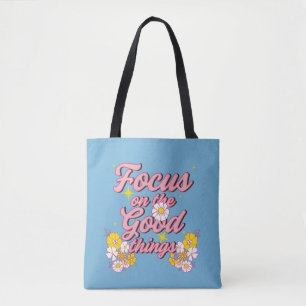 Nature Soul Slogan Konzentration auf die guten D Tasche