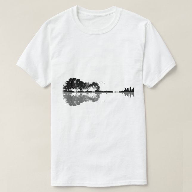 Nature Soundwave Reflection Art T-Shirt (Design vorne)