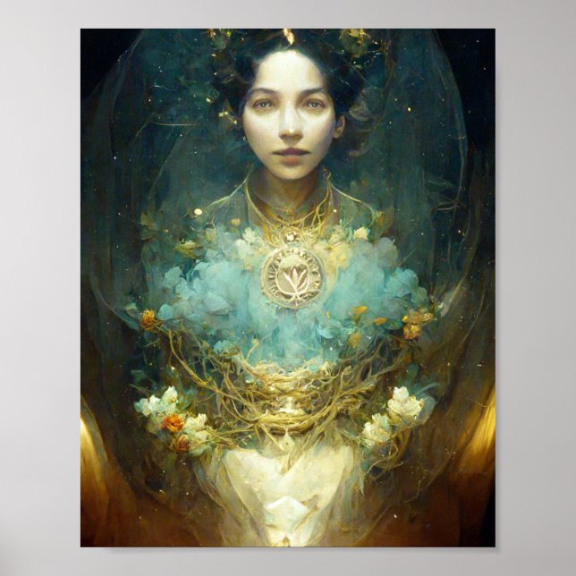 Nature Spirit Fantasy Art Poster (Vorne)