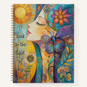 Nature Spirit Woman Spiral Notebook Notizbuch