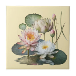 Nature Style Eau Lily Carreaux de céramique