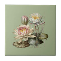 Nature Style Eau Lily Carreaux de céramique
