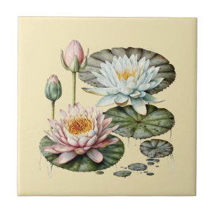 Nature Style Eau Lily Carreaux de céramique