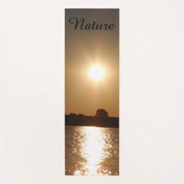 Nature sunset, zonsondergang  yogamatte