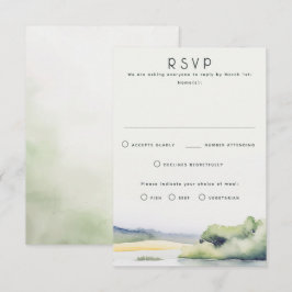 Nature Thématique Mariage Cartes RSVP
