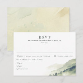 Nature Thématique Mariage Cartes RSVP