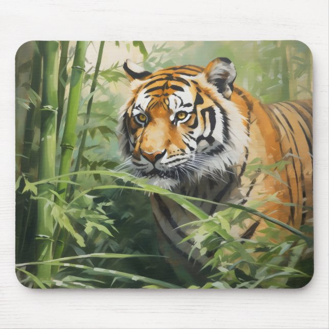 Nature Tiger Bamboo Mousepad (Vorne)