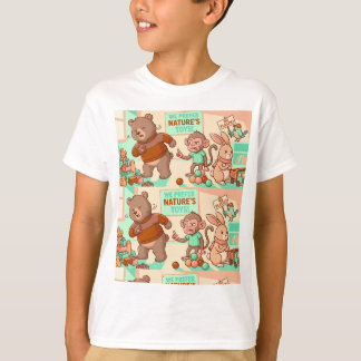 Nature Toys Club – Kids Eco T-Shirt Tier Motiv