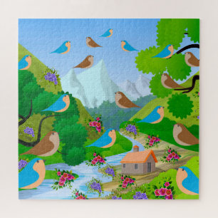 Nature Trees Birds Blume River House, Alter 10