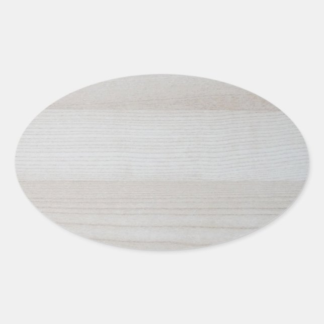 Nature Trendy Holz Blank Template Elegantes Design Ovaler Aufkleber (Vorderseite)