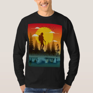 Nature Women Wandern Sonnenuntergang T-Shirt