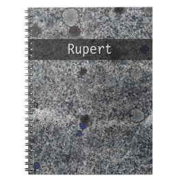 Naturegeologie Gray Granite Blau Details zu jedem Notizblock