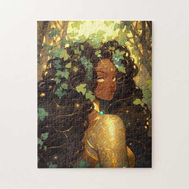 Naturegoddess African American Fantasy Art (Vertikal)