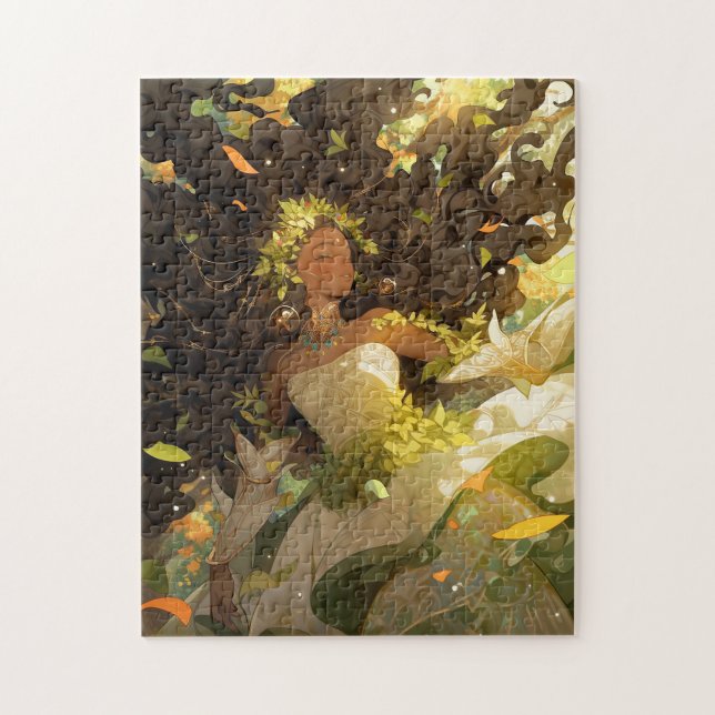 Naturegoddess African American Fantasy Art (Vertikal)