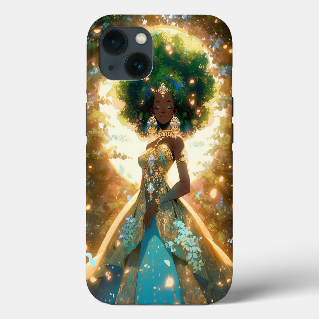 Naturegoddess African American Fantasy Art Case-Mate iPhone Hülle (Rückseite)