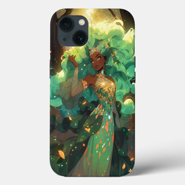 Naturegoddess African American Fantasy Art Case-Mate iPhone Hülle (Rückseite)