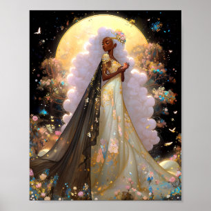 Naturegoddess African American Fantasy Art Poster