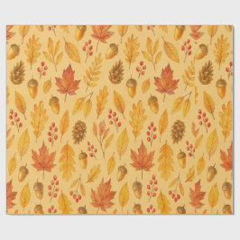 Natureherbstmuster Geschenkpapier