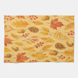 Natureherbstmuster Geschirrtuch