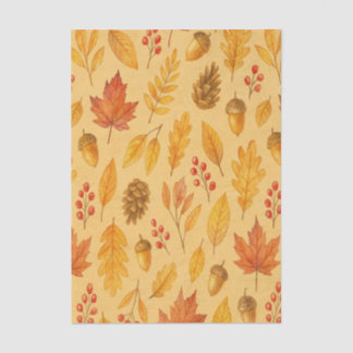 Natureherbstmuster Seidenpapier