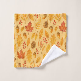 Natureherbstmuster Waschlappen