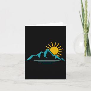 Naturei Sonnenaufgang Berge Wandern Camping Campin Karte