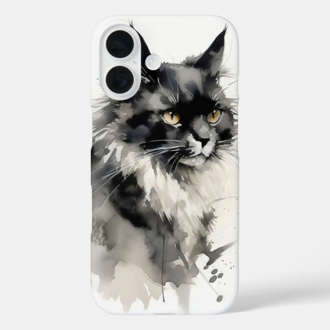 Natureindruckkat iPhone 16 Hülle (Rückseite)