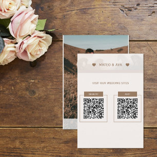 Naturepferde Foto Hochzeitskarte QR CD Begleitkarte