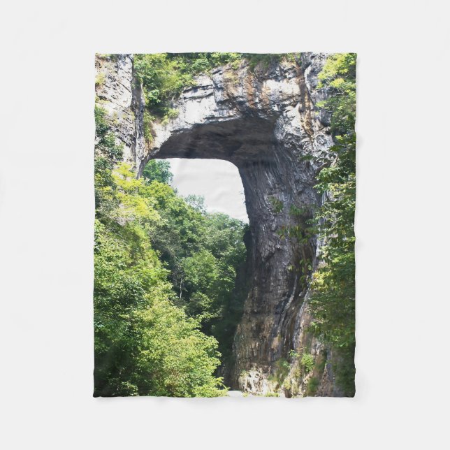 Nature's Archway - Natural Bridge Fleecedecke (Vorderseite)