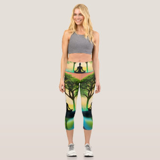 Nature's Balance: Wellness-Leggings für Frauen Capri Leggings