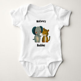 Nature's Buddies Elephant and Tiger - Niedliche Fr Baby Strampler