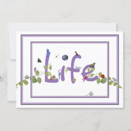 Nature's Delight-Baby Dusche: Einladung