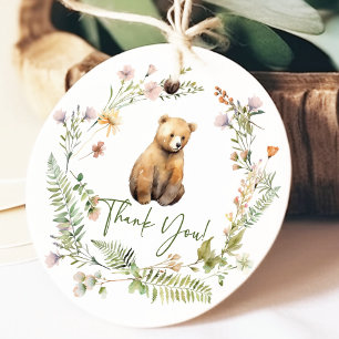 Nature's Delight Bear Baby Shower Gefallen Geschen Geschenkanhänger