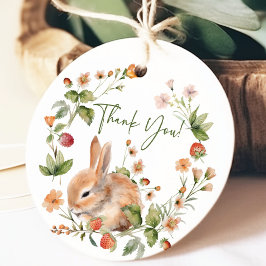 Nature's Delight Bunny Baby Shower Favor Geschenk  Geschenkanhänger