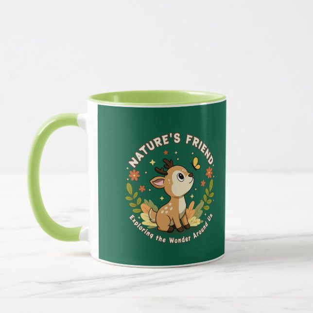 Nature's Friend Cute Fawn Woodland Animal Tasse (Links)