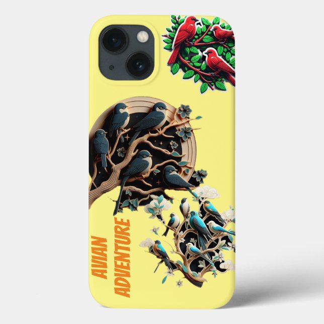 "Nature's Harmony: Birds in Trees iPhone Case" Case-Mate iPhone Hülle (Rückseite)