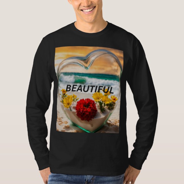 Nature's Heartbeat - Basic Long Sleeve T - Shirt m (Vorderseite)
