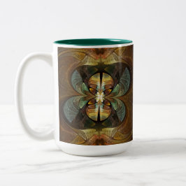 Natures Matrix Bumble Bee Abstrakt Zweifarbige Tasse