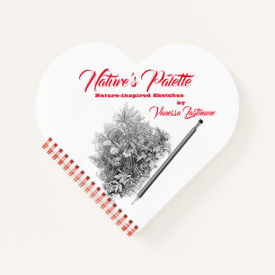 Nature's Palette Nature Sketchbook Personalization Notizbuch