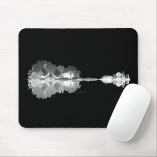Nature's Song: Forest Landscape Gitarre Art Mousepad