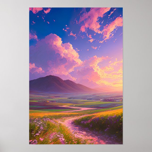 Nature's Tapestry bei Sunset Poster (Vorne)