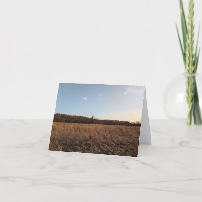 Nature's Touch - Blank Greeting & Dankeschön Card Dankeskarte (Vorderseite)