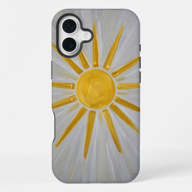 Nature's Touch: Leafy Green iPhone Case 16 Plus Hülle (Rückseite)