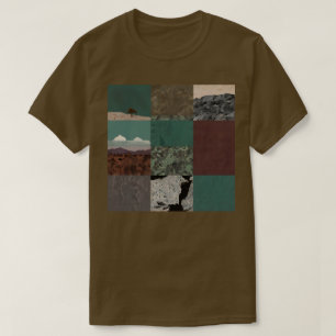Naturethematischer T - Shirt für Vintage Collage